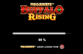 Buffalo Rising Megaways loading screen with game logo and progress bar