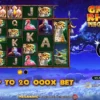 Great Rhino Megaways game screen with jungle background, symbols, and win up to 20,000x bet message