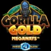 Gorilla Gold Megaways Slot Logo with Power 4 Slots Feature