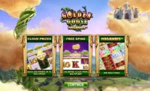 Golden Goose Megaways features screen