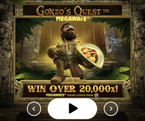 Gonzo's quest megaways main menu
