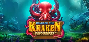 Release the Kraken Megaways slot logo