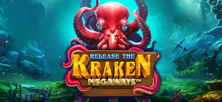 Release the Kraken Megaways slot logo